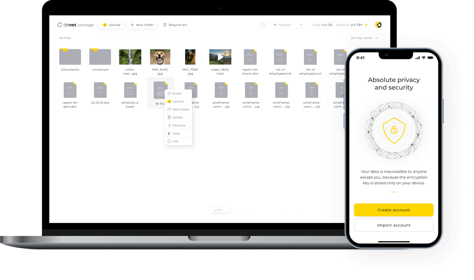 DeNet Storage image